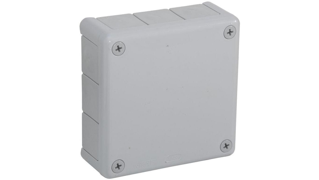 Puszka natynkowa pusta 12 wlotów VIPLAST VP-51 SZARA IP55 118x118x46mm 051-03