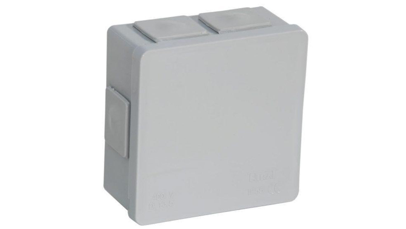 Puszka natynkowa pusta 6 wlotów VIPLAST VP-02 klik SZARA IP55 86x86x40mm 002-03