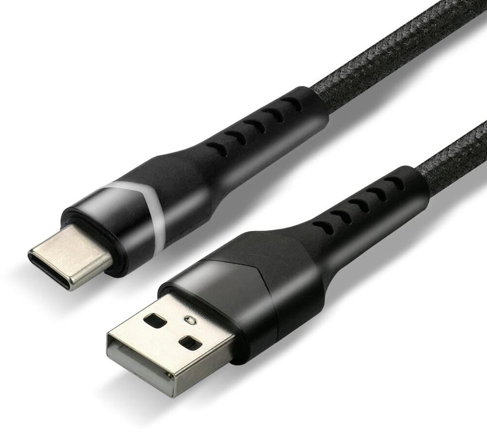 KABEL USB-A / USB-C RGB LED everActive CBB-1CBR 100cm 3A