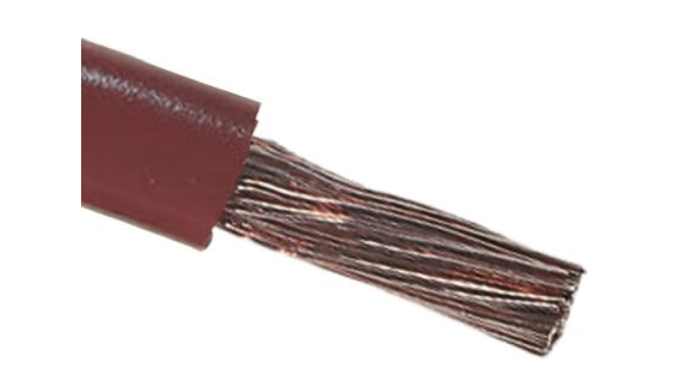 Kabel trzynormowy PCW, dł. 100m 10 mm², 75 A, 600 V, Maximum of +105 C Brązowy Zgodność z trzema normami, RS PRO