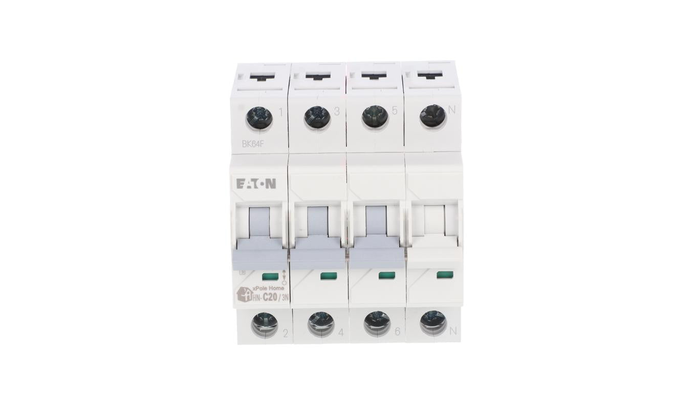 Wyłącznik nadprądowy 3P+N C 20A 6kA AC xPole Home HN-C20/3N 194912