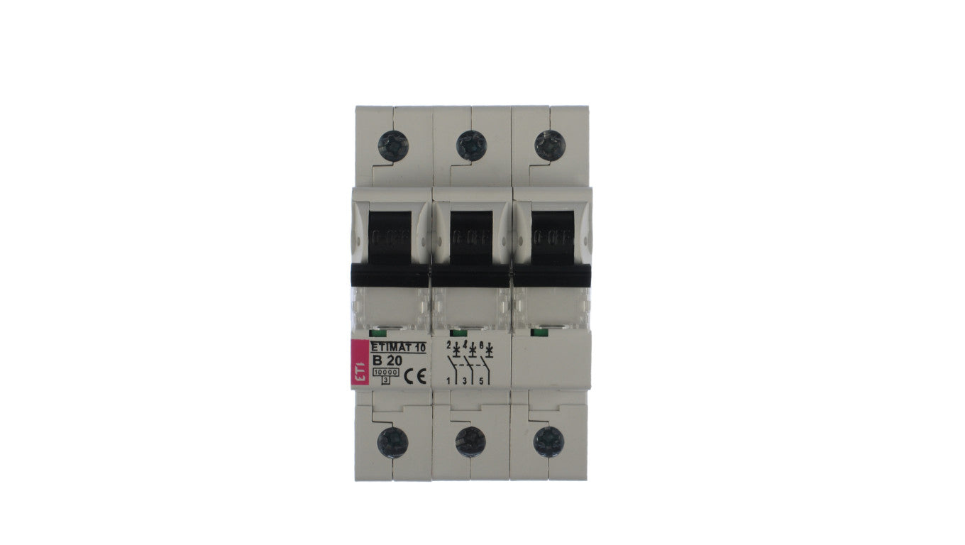 Wyłącznik nadprądowy 3P B 20A 10kA AC ETIMAT10 002125717
