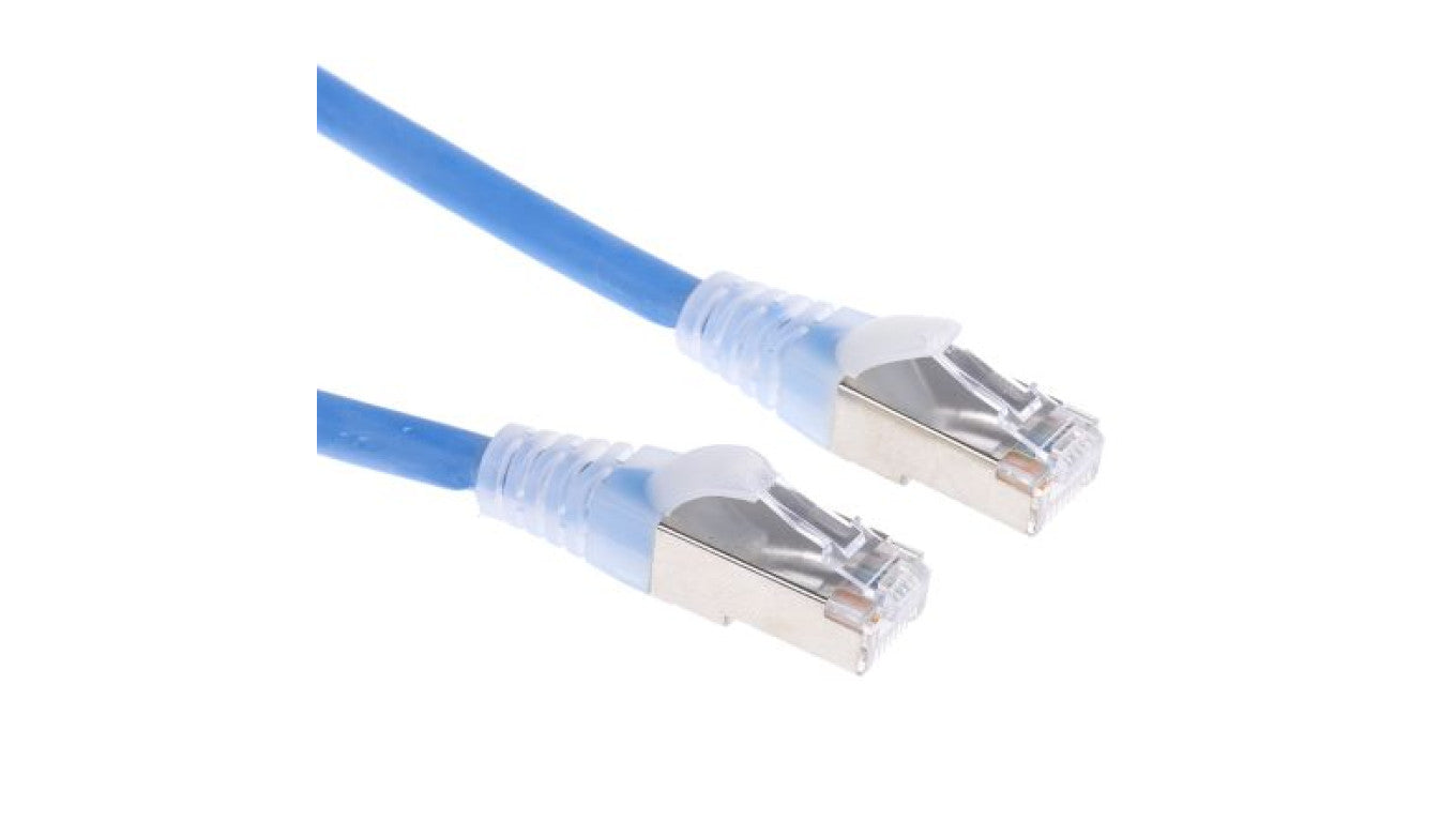 Kabel kategorii 6, Niebieski, Wtyk RJ45/męski RJ45dł.: 500mm, mat. koszulki: LSZH