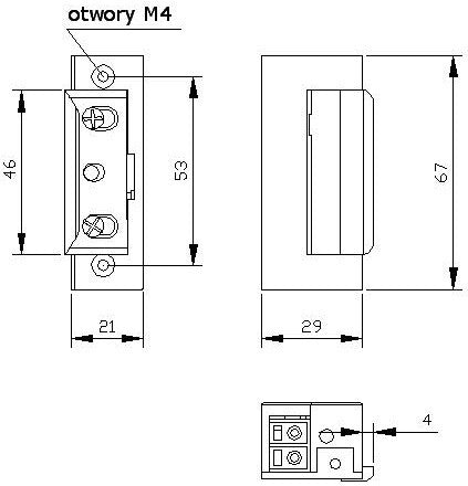 ZACZEP ELEKTRA R4 Z PAM. BEZ BLOK. SYMETRYCZNY; 2420
