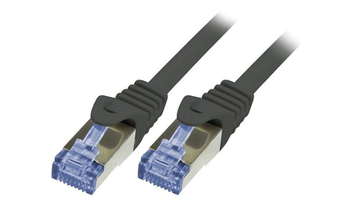 Patch cord S/FTP 6a linka Cu LSZH czarny 10m 26AWG CQ3093S