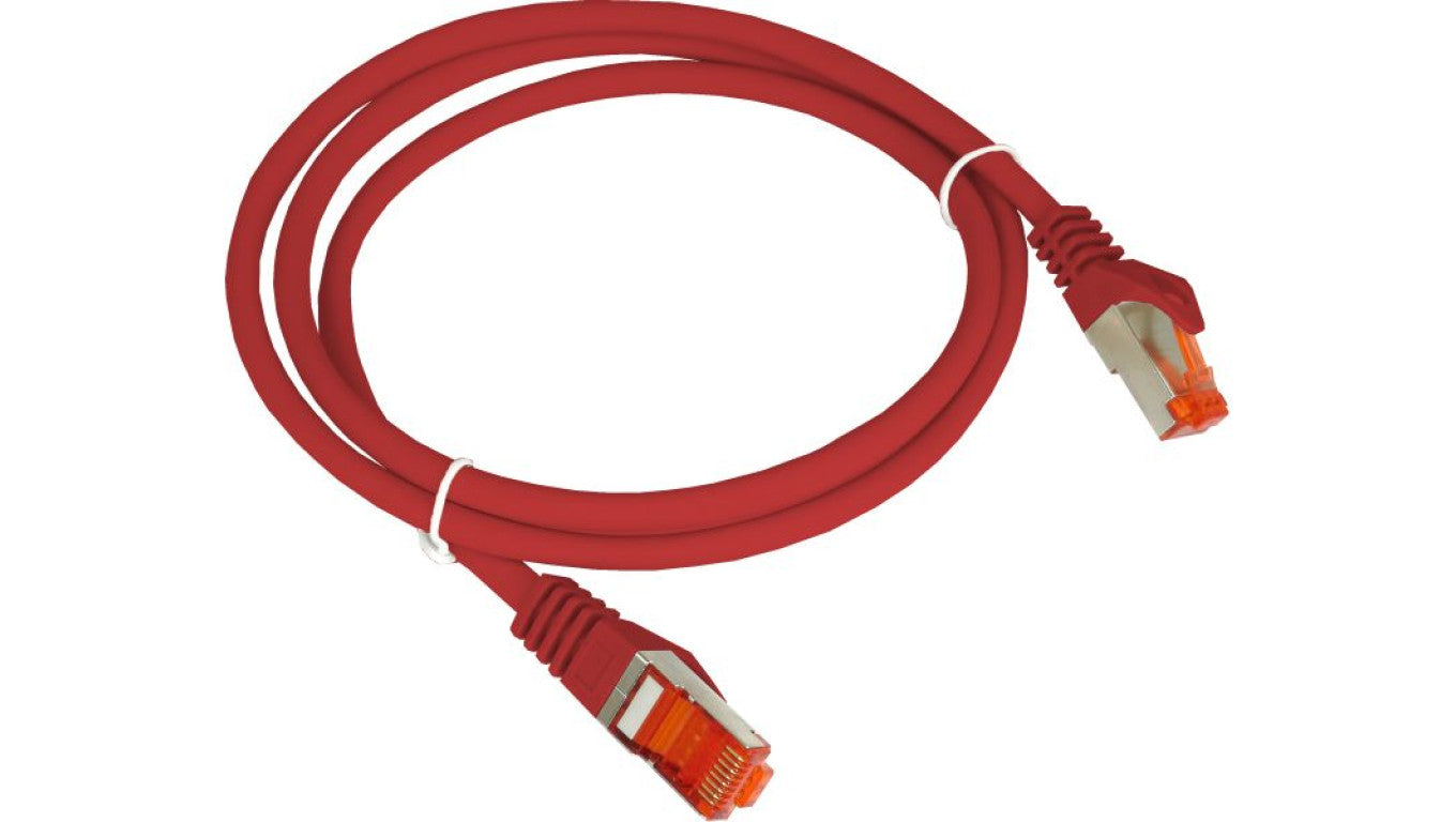 Patch-cord F/UTP kat.6 PVC 3.0m czerwony KKS6CZE3.0