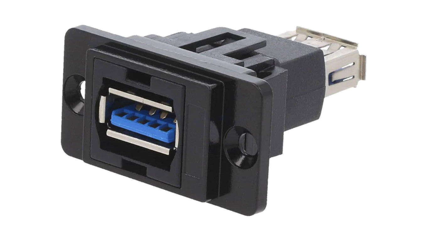 Łącznik USB A - USB A 3.0 DUALSLIM złocony CP30705NMB