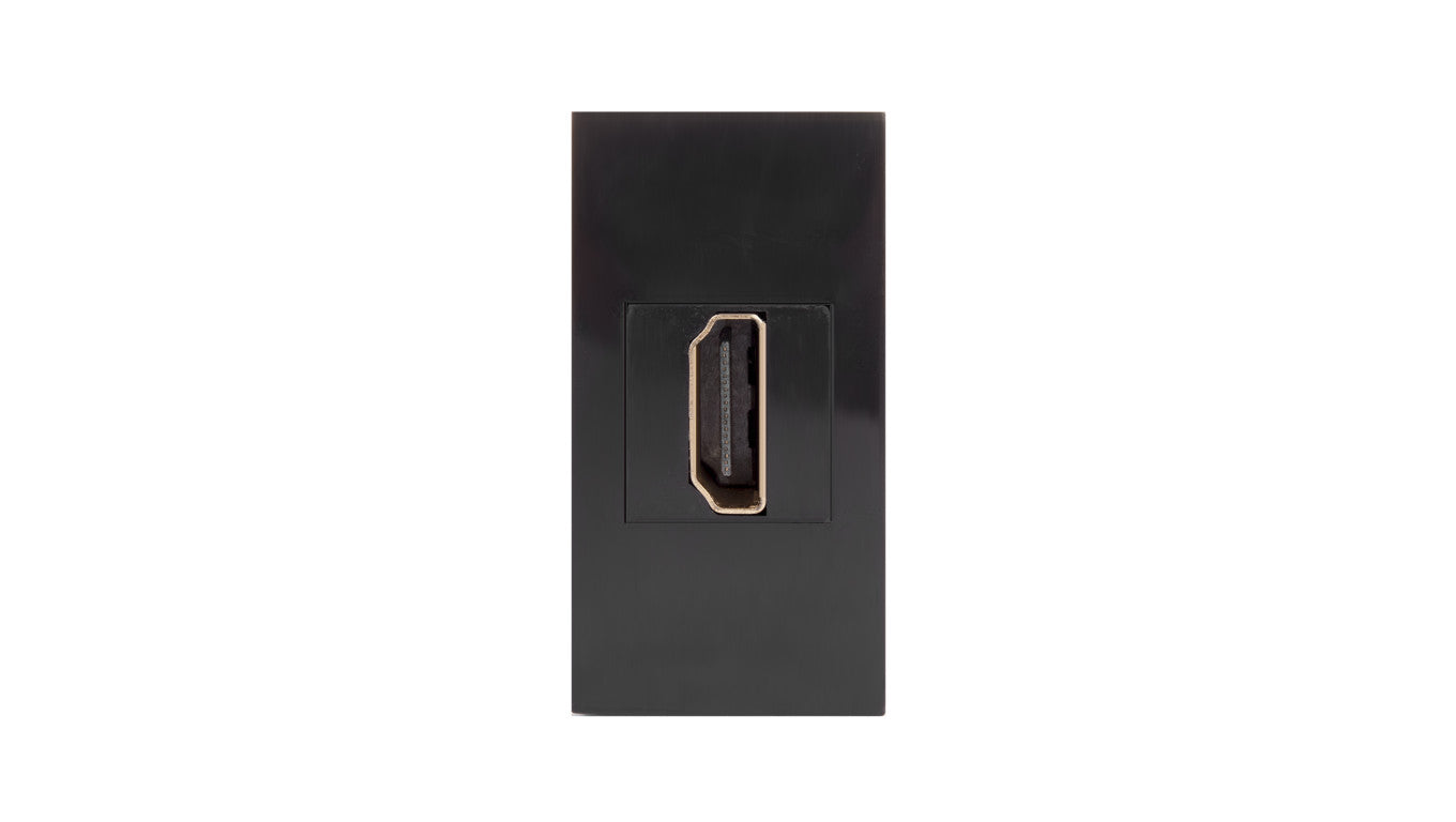 Gniazdo HDMI Maclean, pojedyncze, czarne, MCE720B