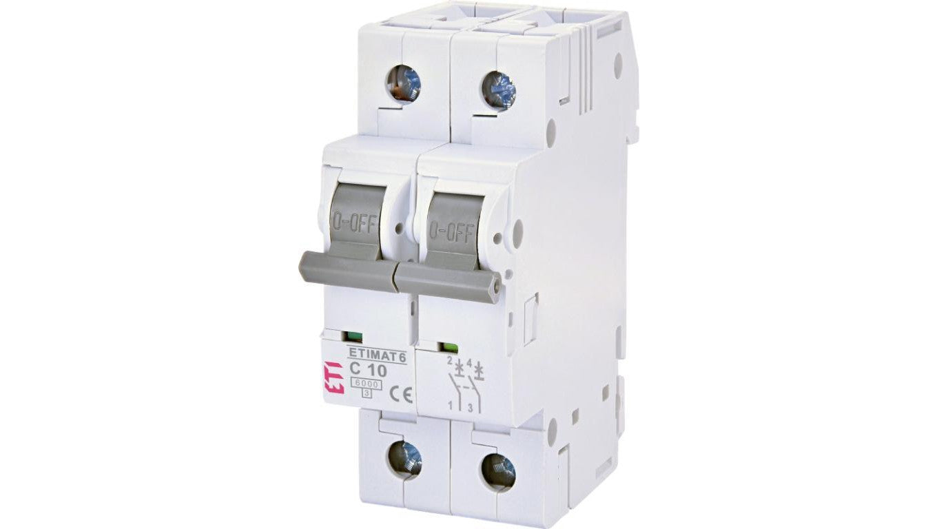 Wyłącznik nadprądowy ETIMAT 6 2p C10 002143514