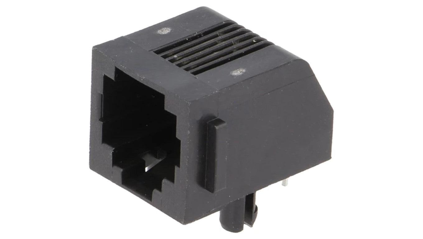 Gniazdo RJ11 4-PIN Kat 3 ekranowane,niskoprofilowe na PCB 5555163-2