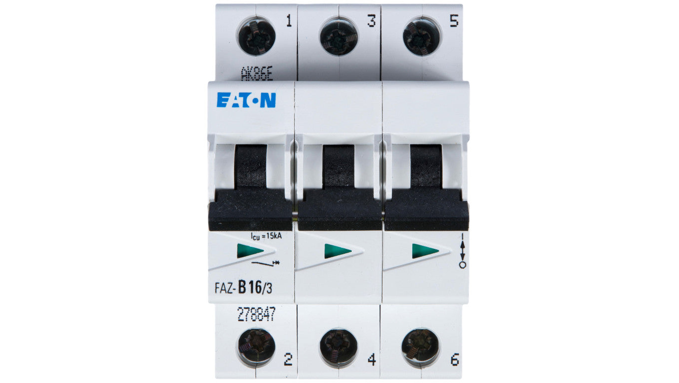 Wyłącznik nadprądowy 3P B 16A 15kA AC FAZ B16/3 278847