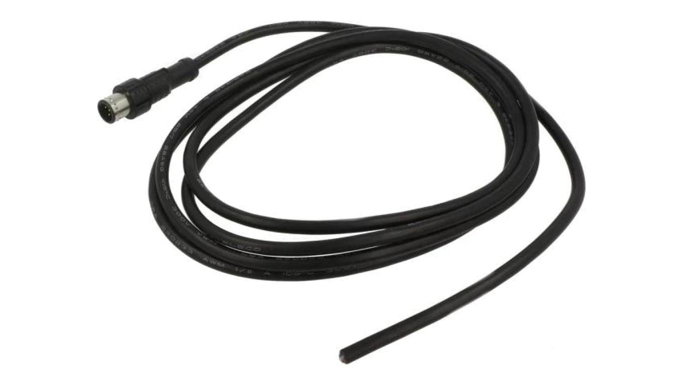 Wtyk M12 5-PIN męski kod B-Profibus Dł 2m Izolacja PVC IP68 M12B-05BMMM-PL8D02