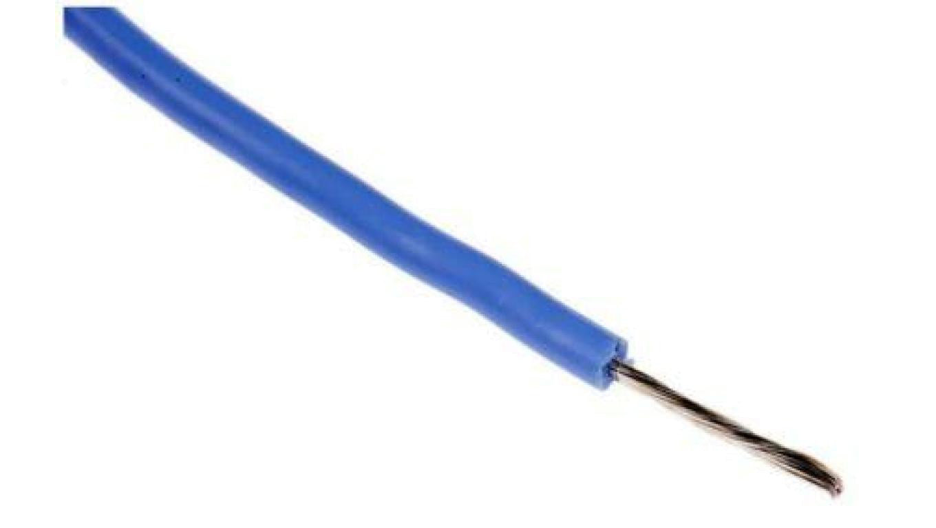 Przewód montażowy 0,5 mm² Niebieski RS PRO Guma silikonowa 20 AWG dł. 25m 16/0,2 mm