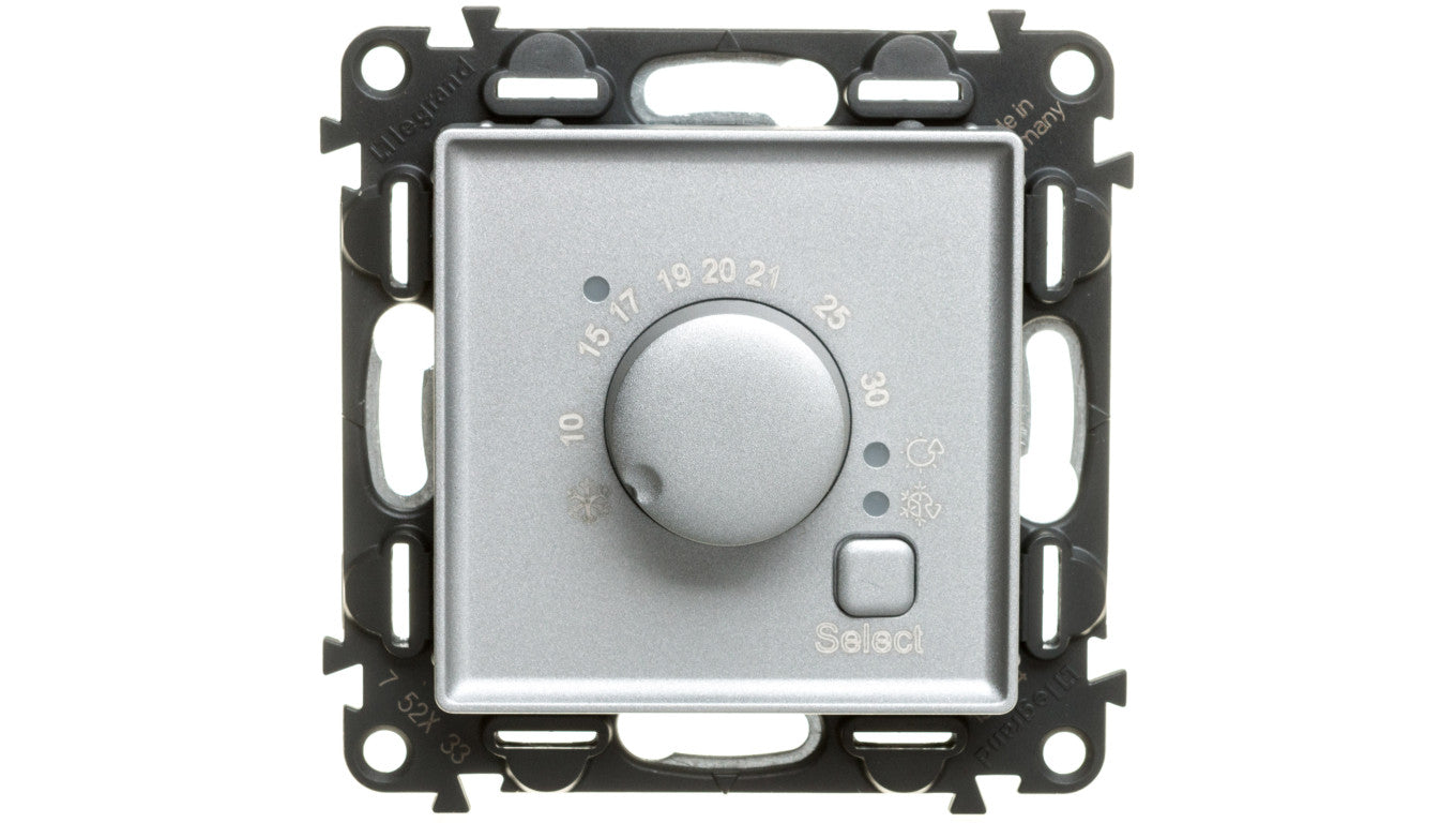 VALENA LIFE Termostat pokojowy aluminium 752333