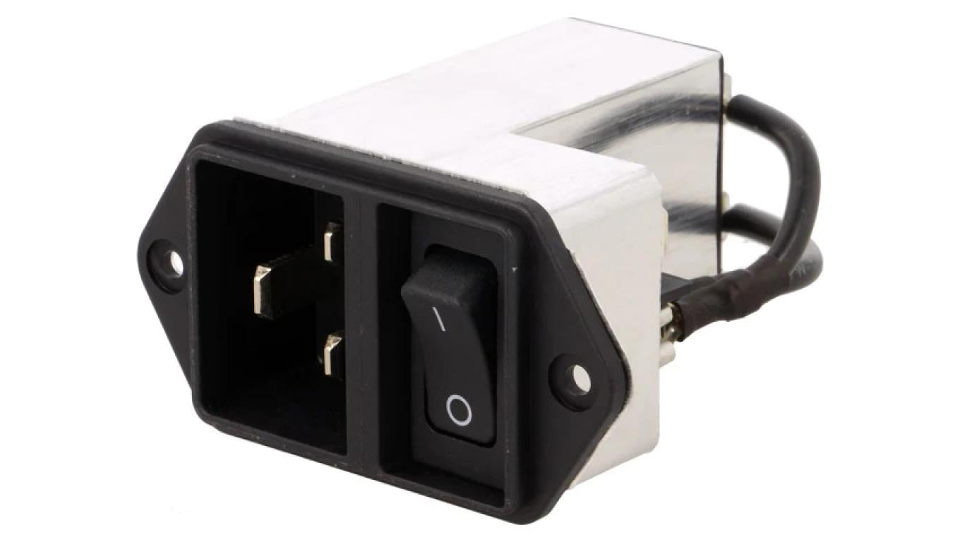Złącze zasilające AC gniazdo męskie 16A 250VAC IEC 60320 EC12.2101.001