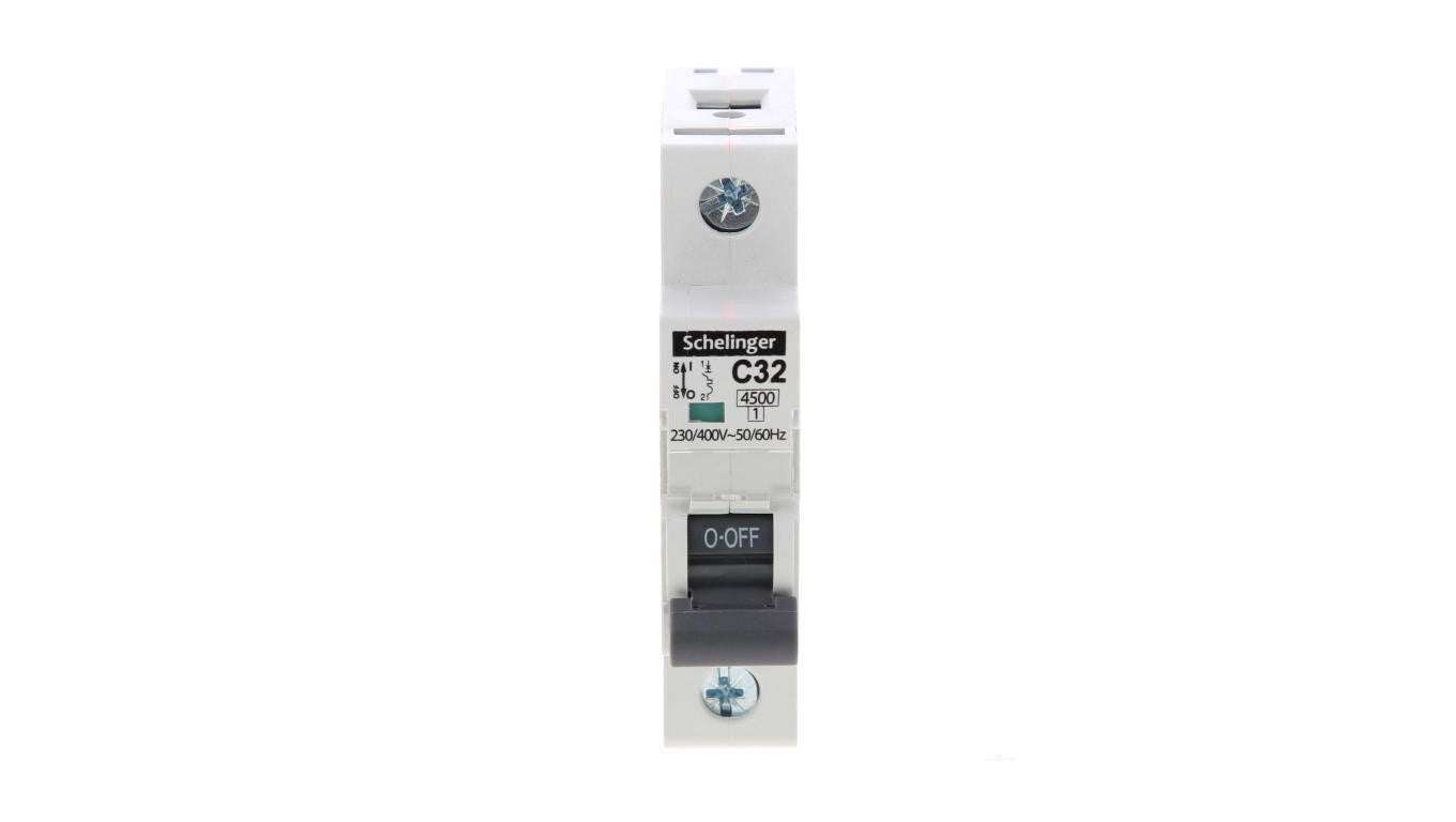 Wyłącznik nadprądowy 1P C 32A 4,5kA AC SCHELINGER A02-G7-1P-C32