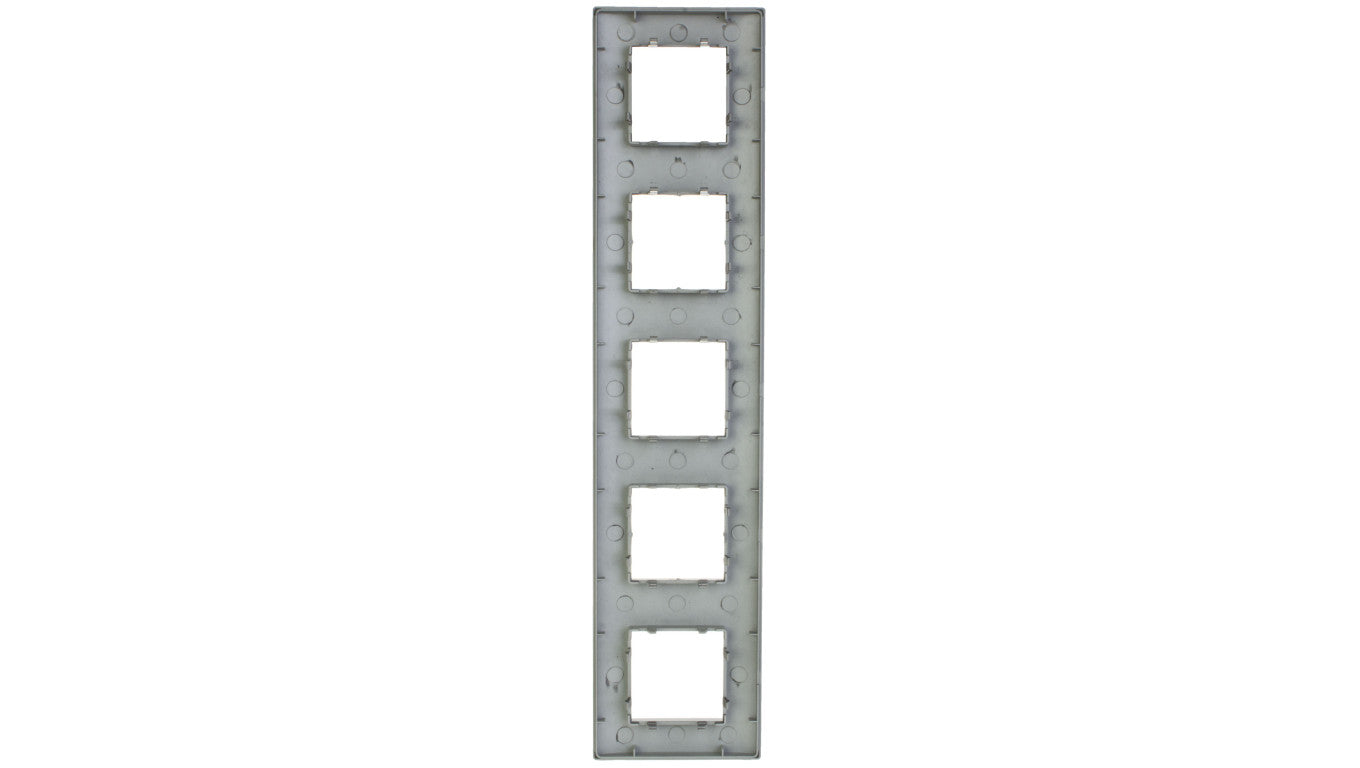 DANTE Ramka pięciokrotna tworzywo ASA inox 454185