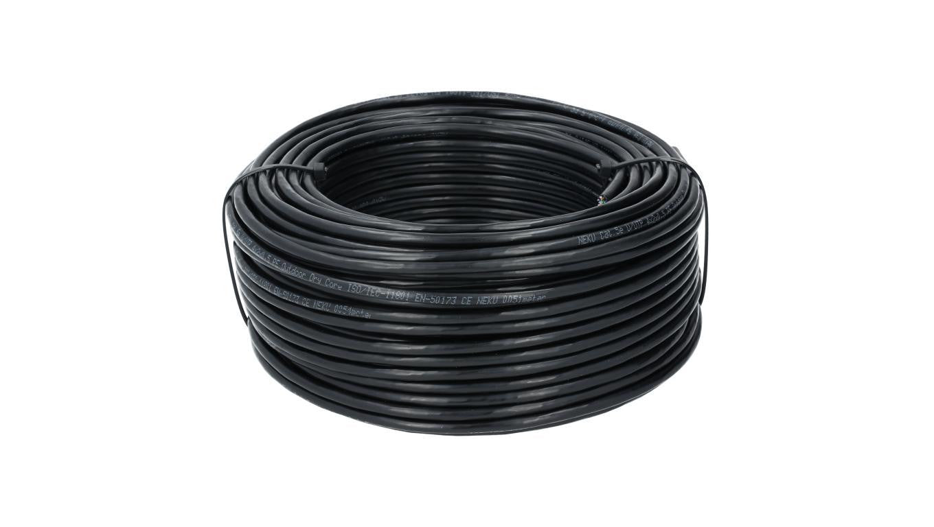 Kabel teleinformatyczny U/UTP kat.5e 350MHz zewnętrzny suchy Fca PE czarny NEKU /50m/