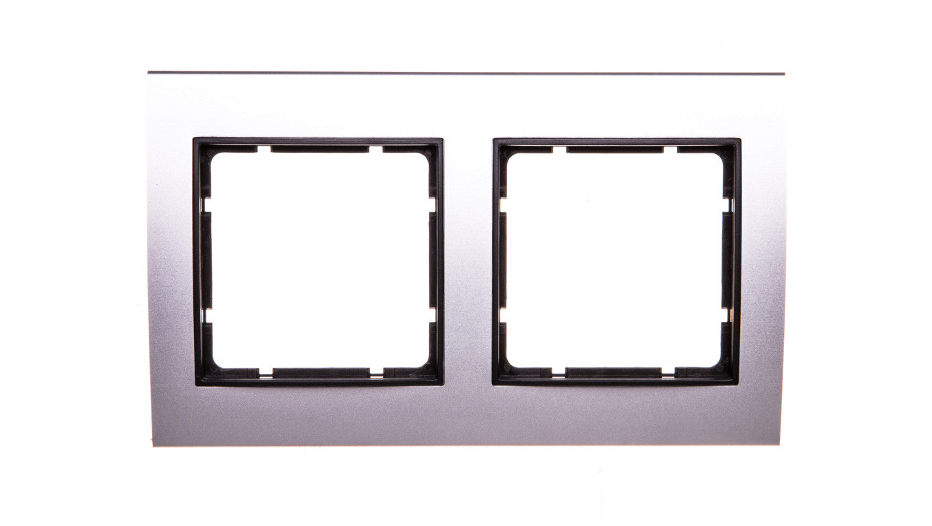 Berker B.3 Ramka aluminium/antracyt podwójna 10123004