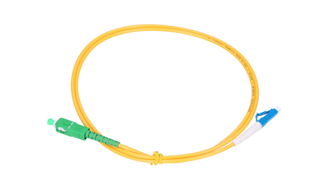 Patchcord Jednomodowy, Simplex, G652D, 3mm, 1m Extralink SC/APC-LC/UPC