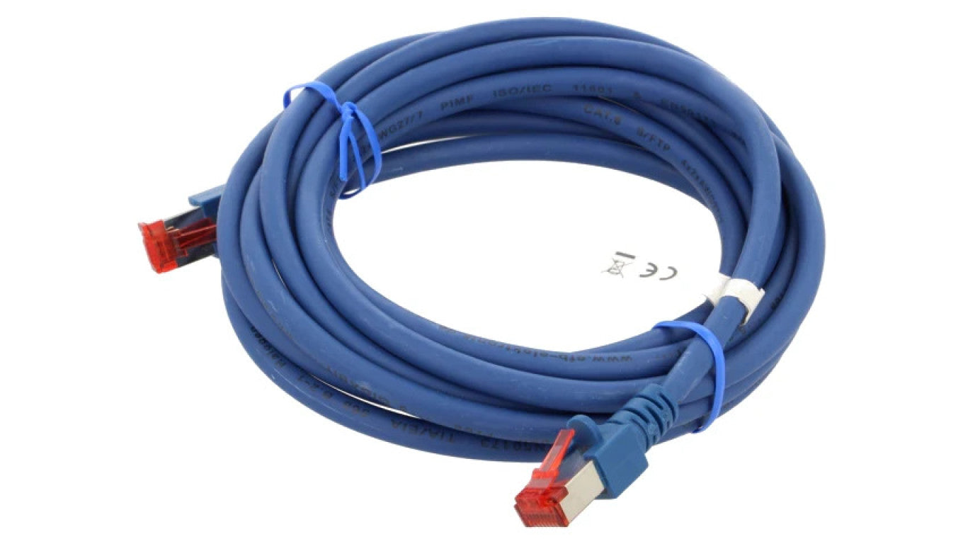 Patch cord S/FTP 6 linka Cu LSZH niebieski 3m 27AWG 803002