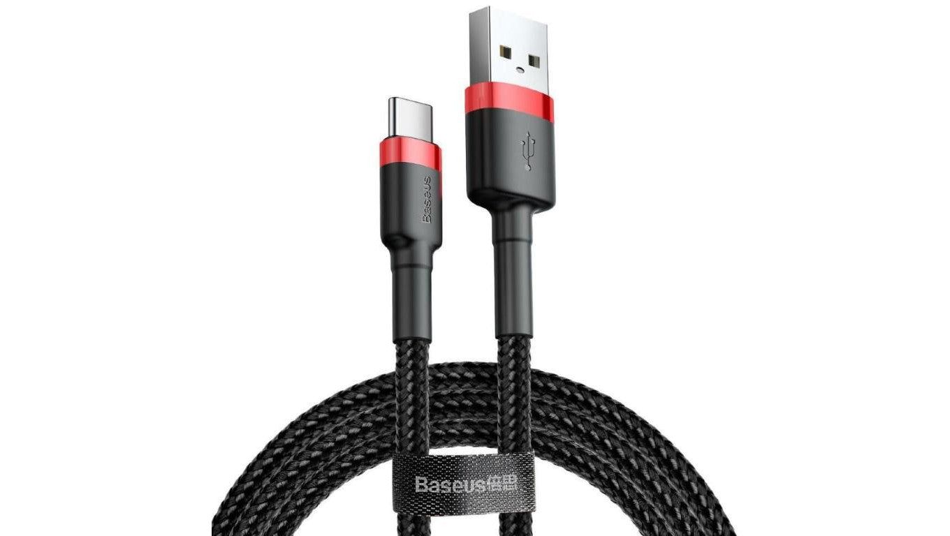 BASEUS KABEL CAFULE 2A 2M (CZERWONO-CZARNY)