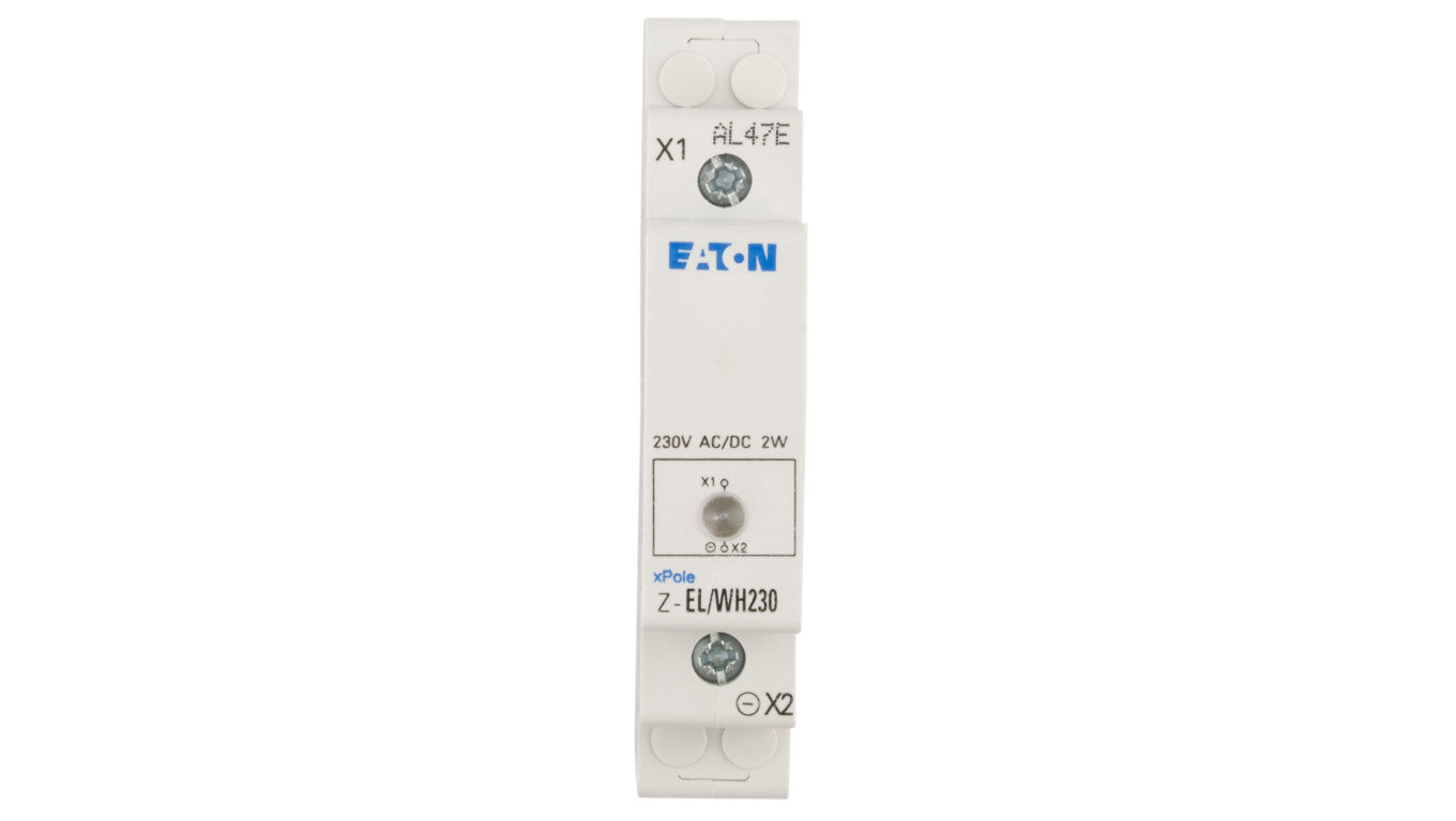 Lampka modułowa 1-fazowa biała 110-240V AC/DC Z-EL/WH230 107494