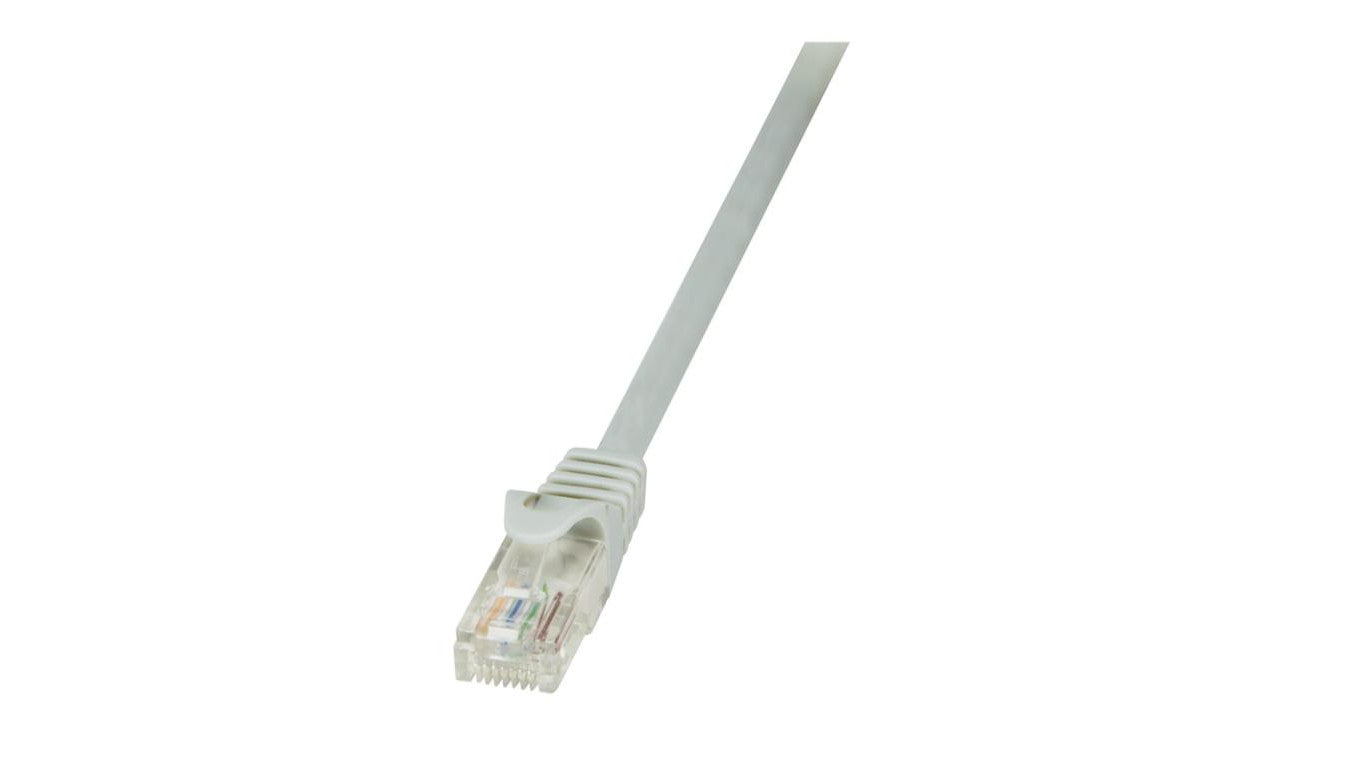 LogiLink Patchcord U/UTP szary kat.6 PVC 1,0m.
