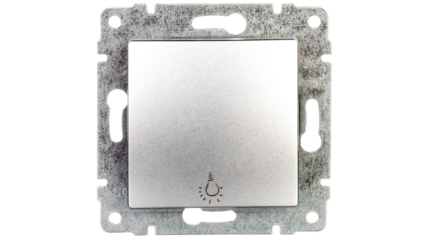 VENA Przycisk /światło/ aluminium 514013