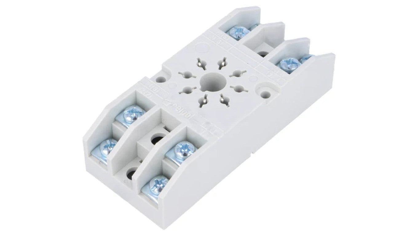 Podstawka PIN: 8 10A 250VAC na panel zaciski śrubowe -40...70C GZ8