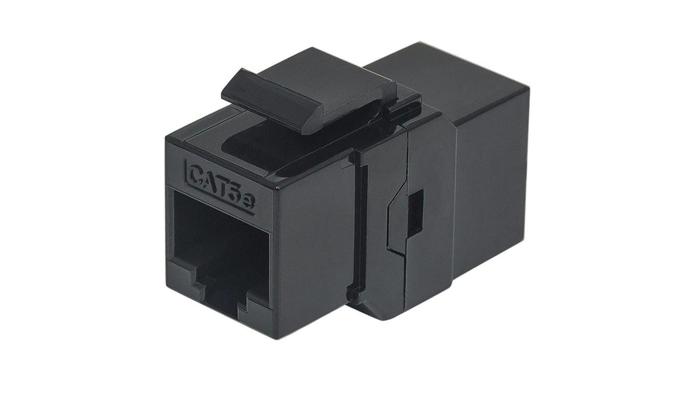 Adapter Łącznik RJ45 UTP Cat5E 8P8C Keystone Czarny 504775