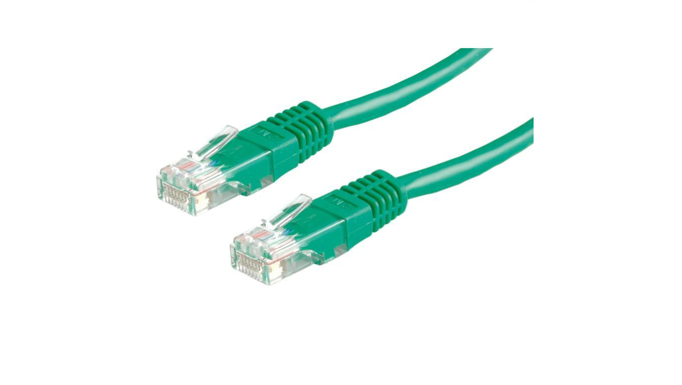 VALUE Kabel krosowy Cat.6 UTP (klasa E), zielony, 1,5 m