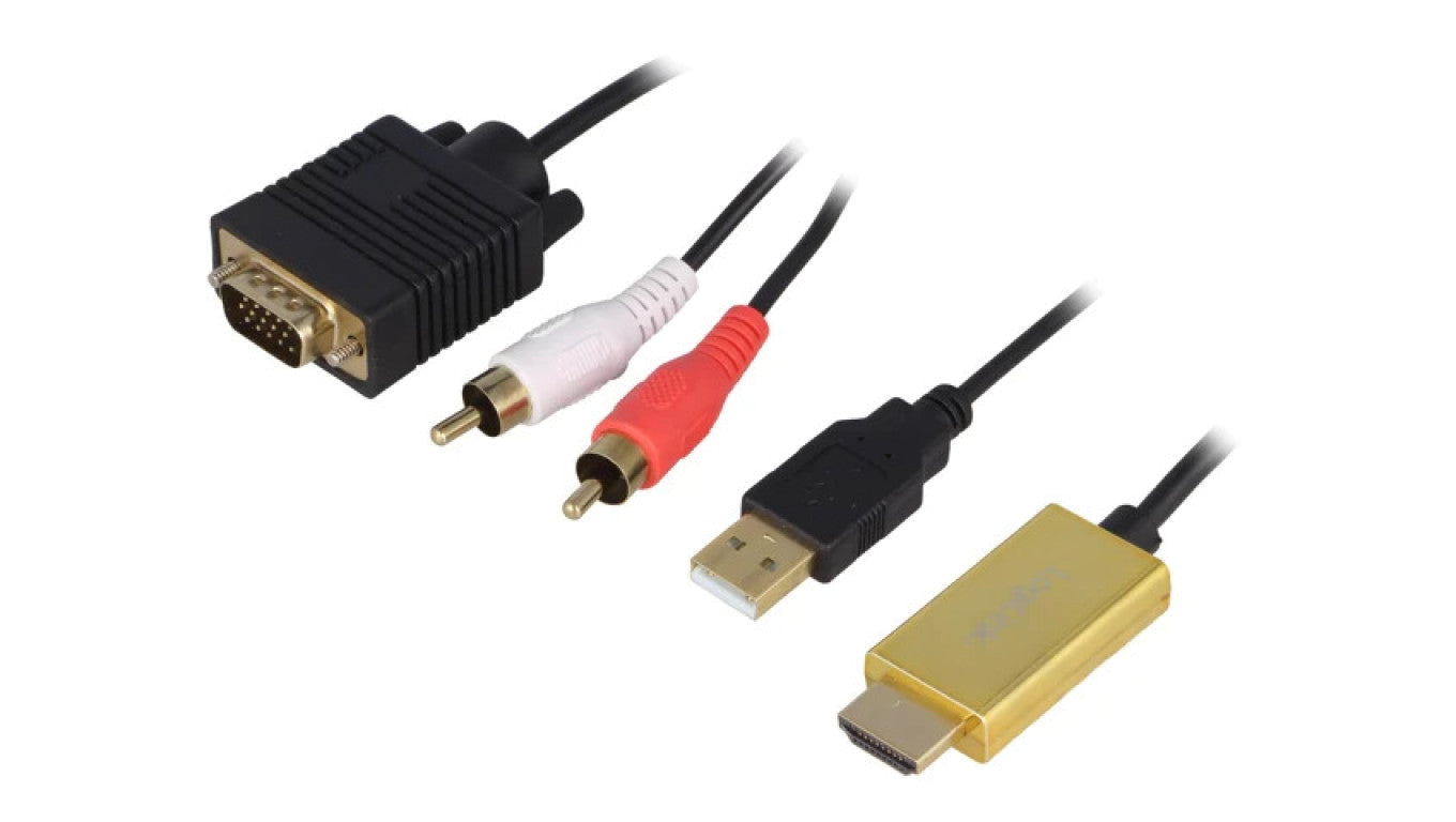 Konwerter, D-Sub 15-PIN HD/USB A/HDMI/RCA x2 CV0052A