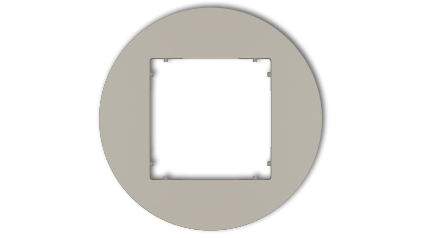 MINI Ramka uniwersalna pojedyncza okrągła z tworzywa taupe 60MRTO-1