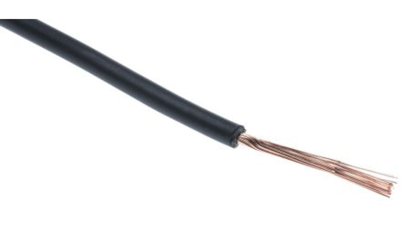 Przewód jednożyłowy linkowy, Przewód do urządzeń, 0,75 mm², 22/1,0 mm, 18 AWG, Poliolefina usieciowana EI5, 500 V,