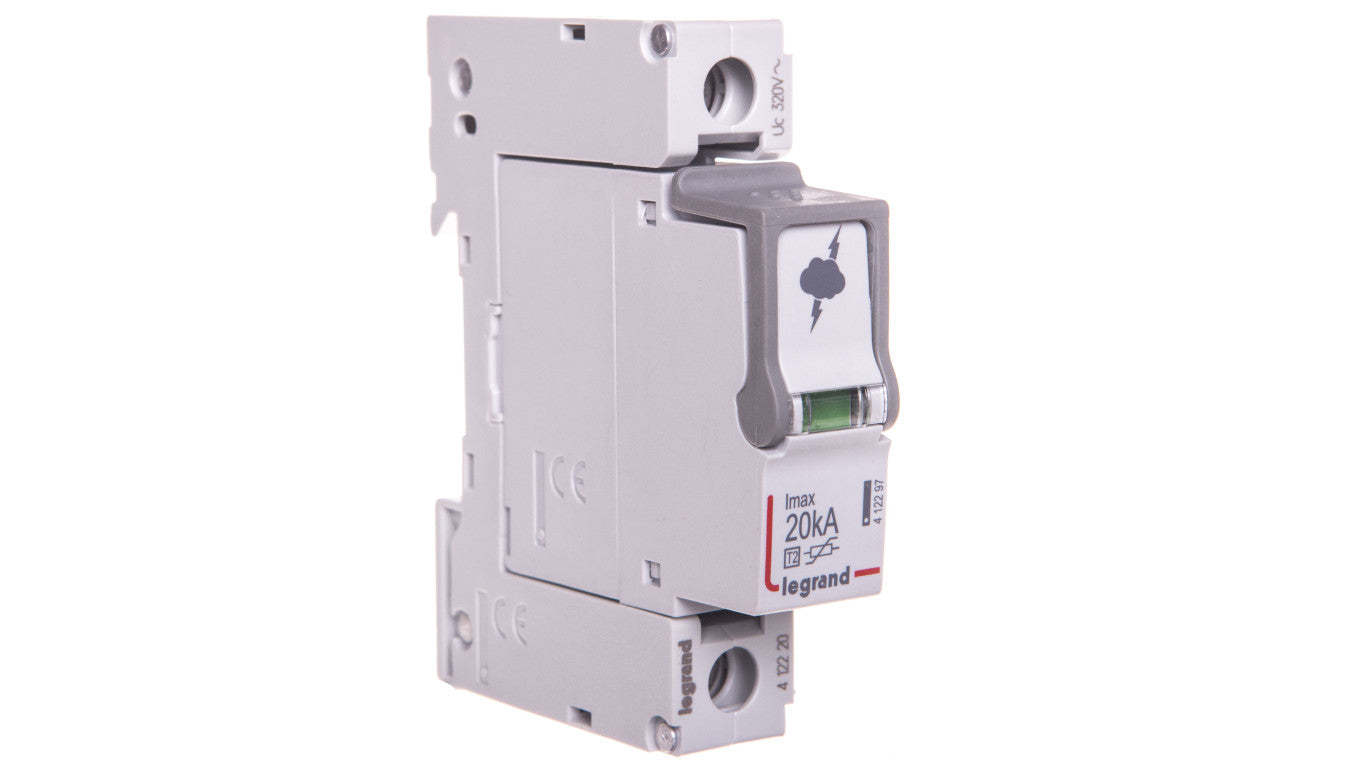 Ogranicznik przepięć Typ T2 1P 20kA 1,2kV ON 300 TT, TN (TNC, TNS) 412220