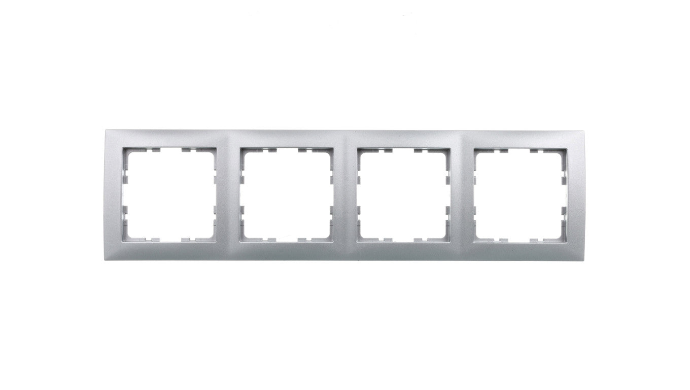 Berker B.Kwadrat Ramka poczwórna aluminium 5310148994