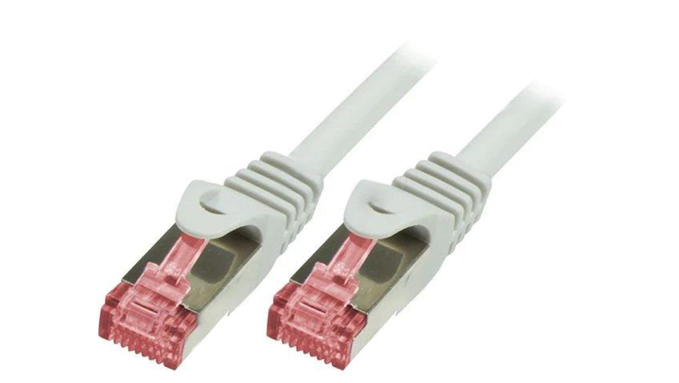Patch cord S/FTP 6 linka Cu LSZH biały 15m 27AWG CQ2101S
