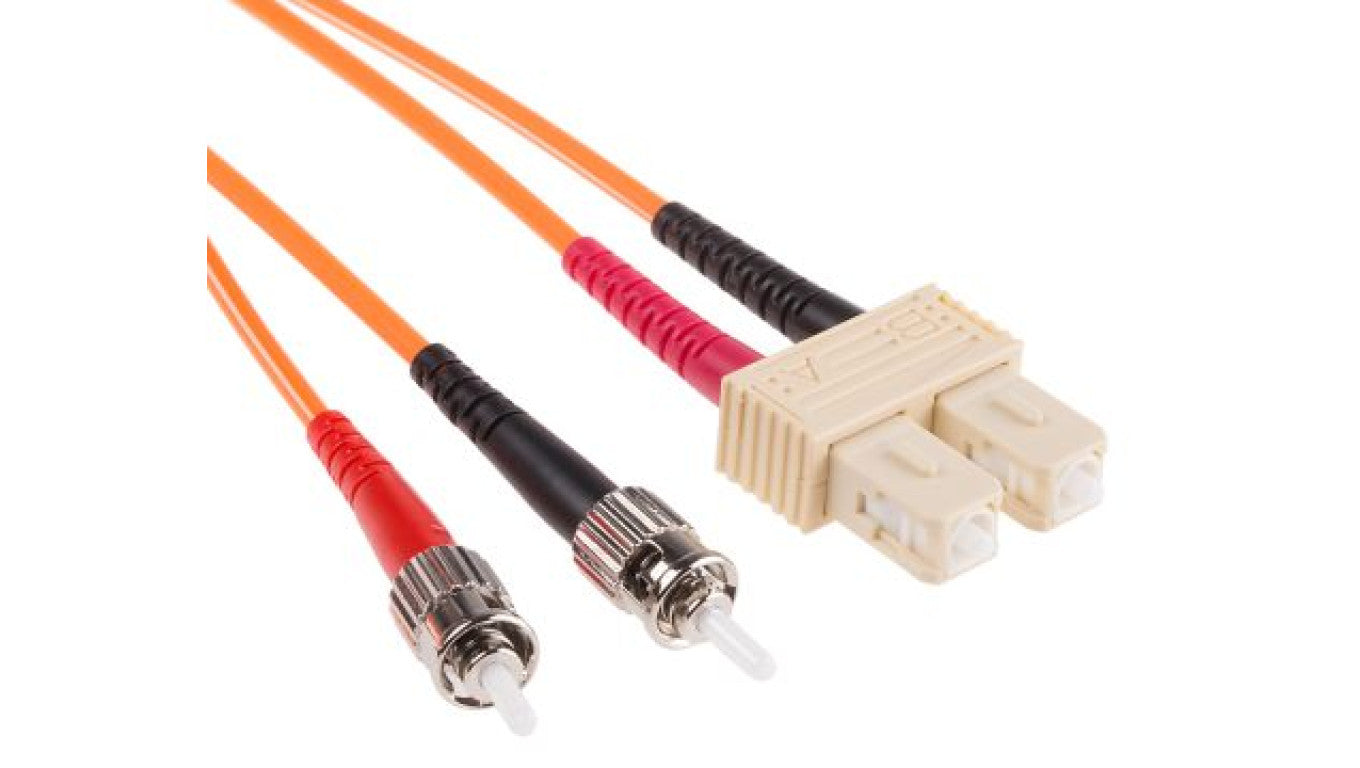 Kabel światłowodowy, średnica: 50/125μm, OM2 Wielomodowy, Pomarańczowy, ST/SC