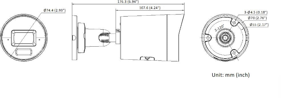 Kamera IP Hikvision DS-2CD2087G3-LI2UY/SRB(4mm)