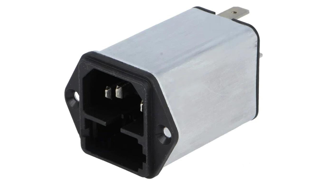 Złącze zasilające AC gniazdo męskie 2A 250VAC IEC 60320 KFA 4301.5002