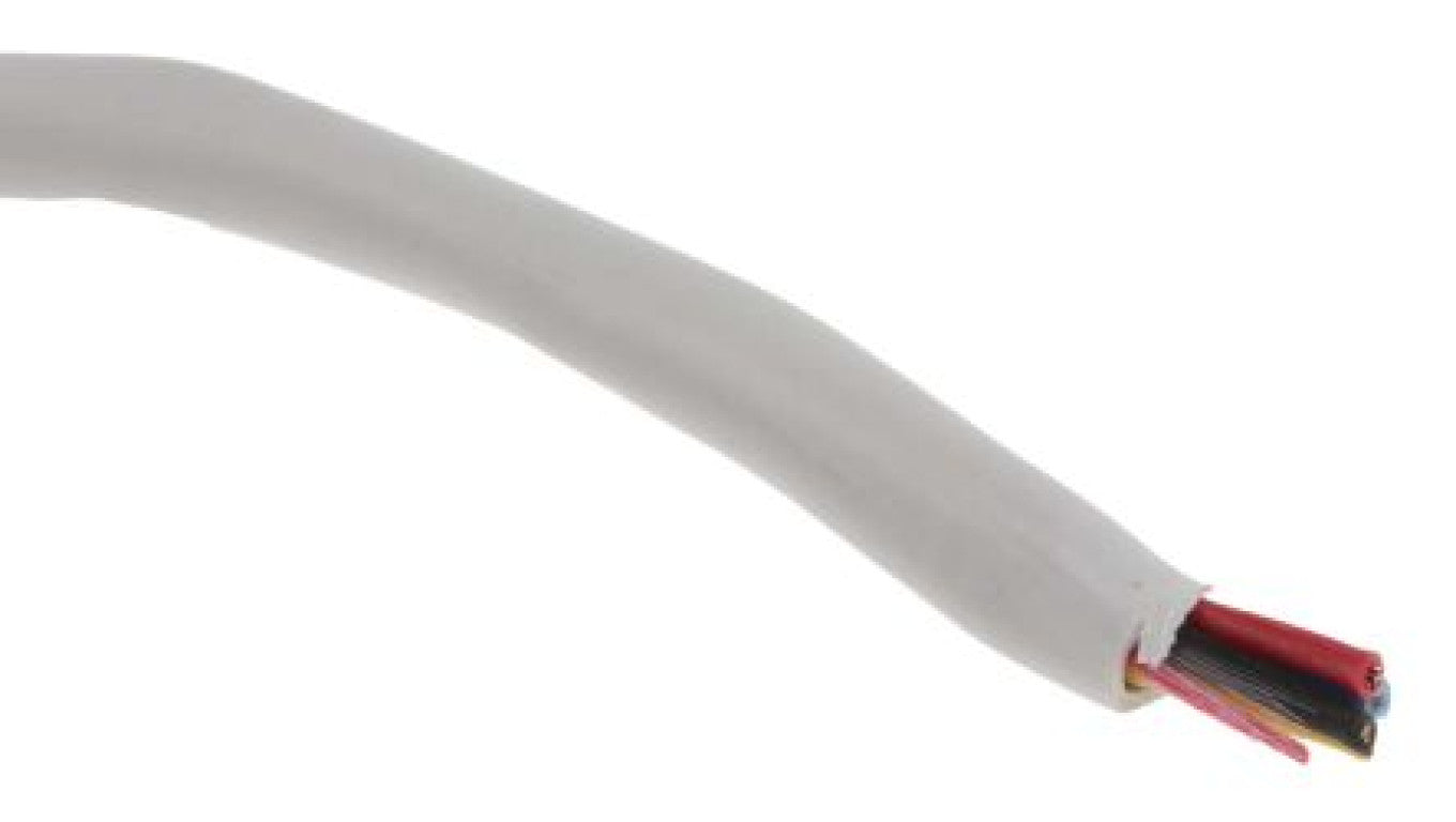 Wielożyłowy kabel do zabezpieczeń Nieekranowany, dł. 100m, 1 A na żyłę, 50 V, 4-żyłowy, Ø 3.5mm, izolacja: Polichlorek