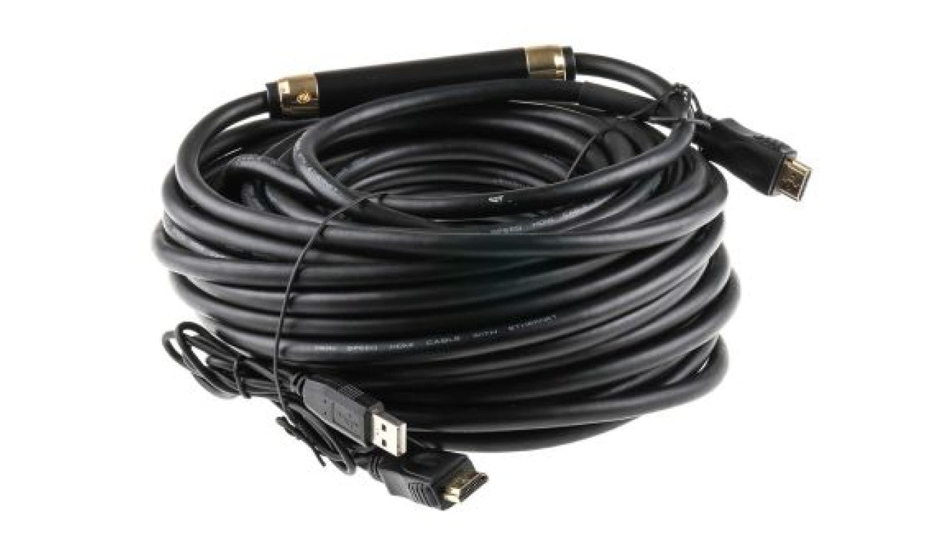 Zespół cyfrowych kabli wideo i monitorowych 20m Wtyk HDMI to Wtyk HDMI Czarny