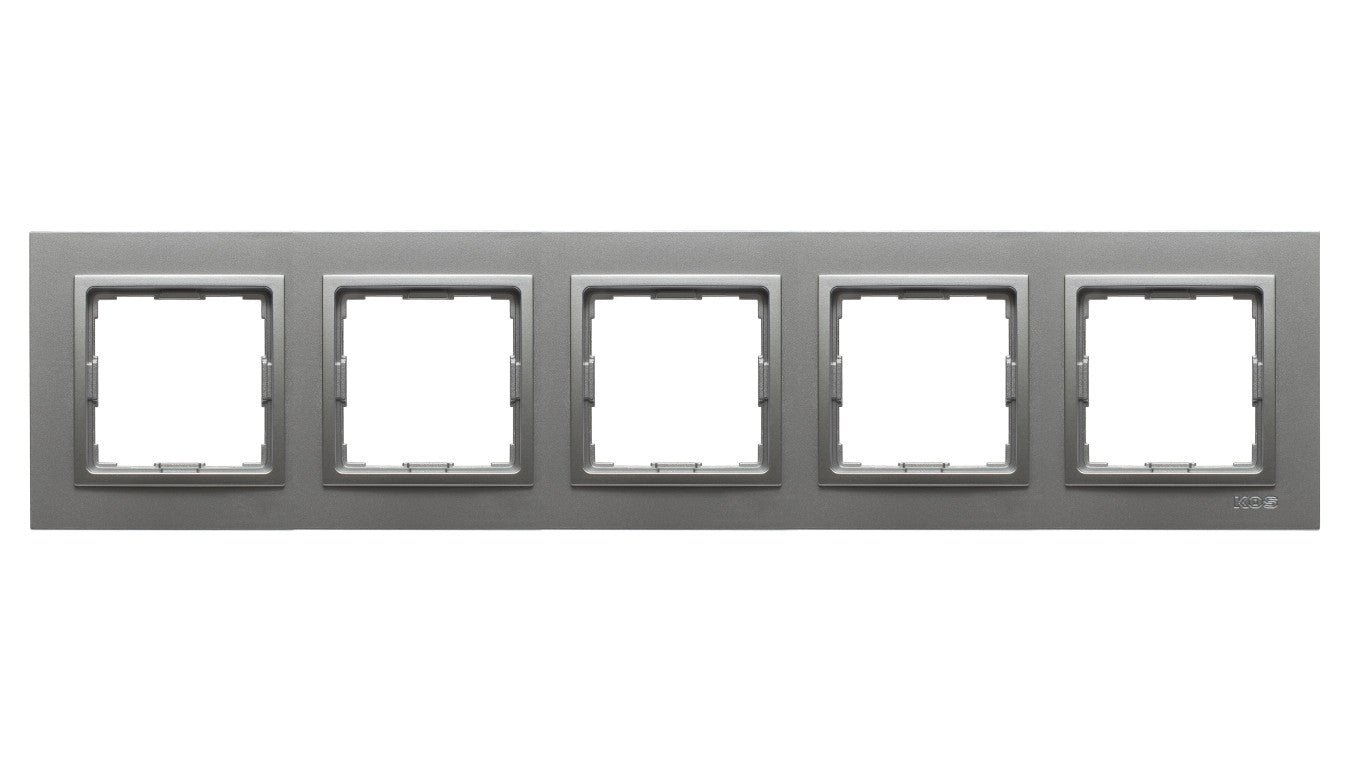 VENA2 Ramka pięciokrotna aluminium 524085