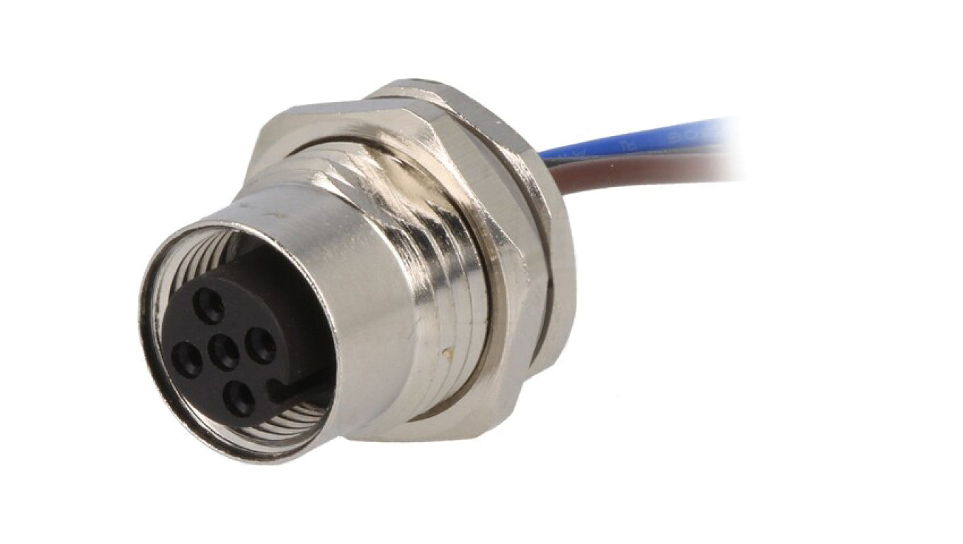 Złącze okrągłe M12 żeńskie proste 3-PIN 250V 0,2m T4171110003-001