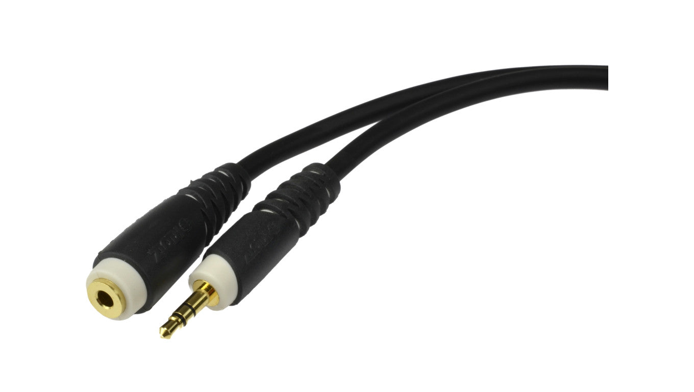 KLOTZ Przedłużacz Audio AUX mini Jack 3,5mm Stereo (wtyk / gniazdo) 3m
