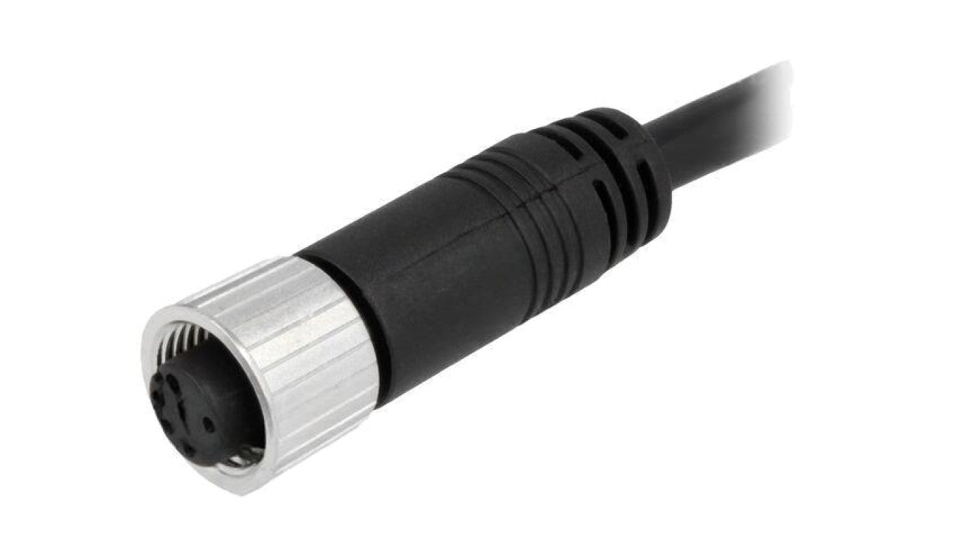 Złącze M12, żeńskie, PIN:8, wtyk, proste, 30V M12A-08BFFM-SL8D01