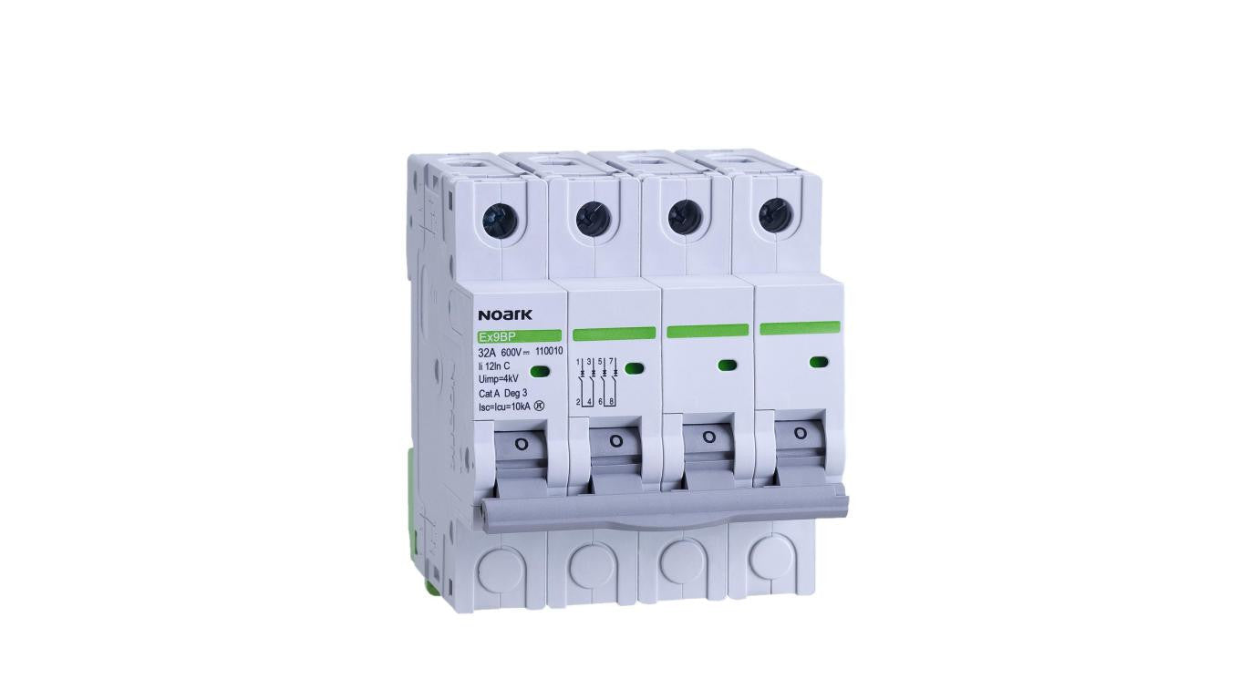 Wyłącznik nadprądowy PV 4P C 10A 600V DC 10kA Ex9BP