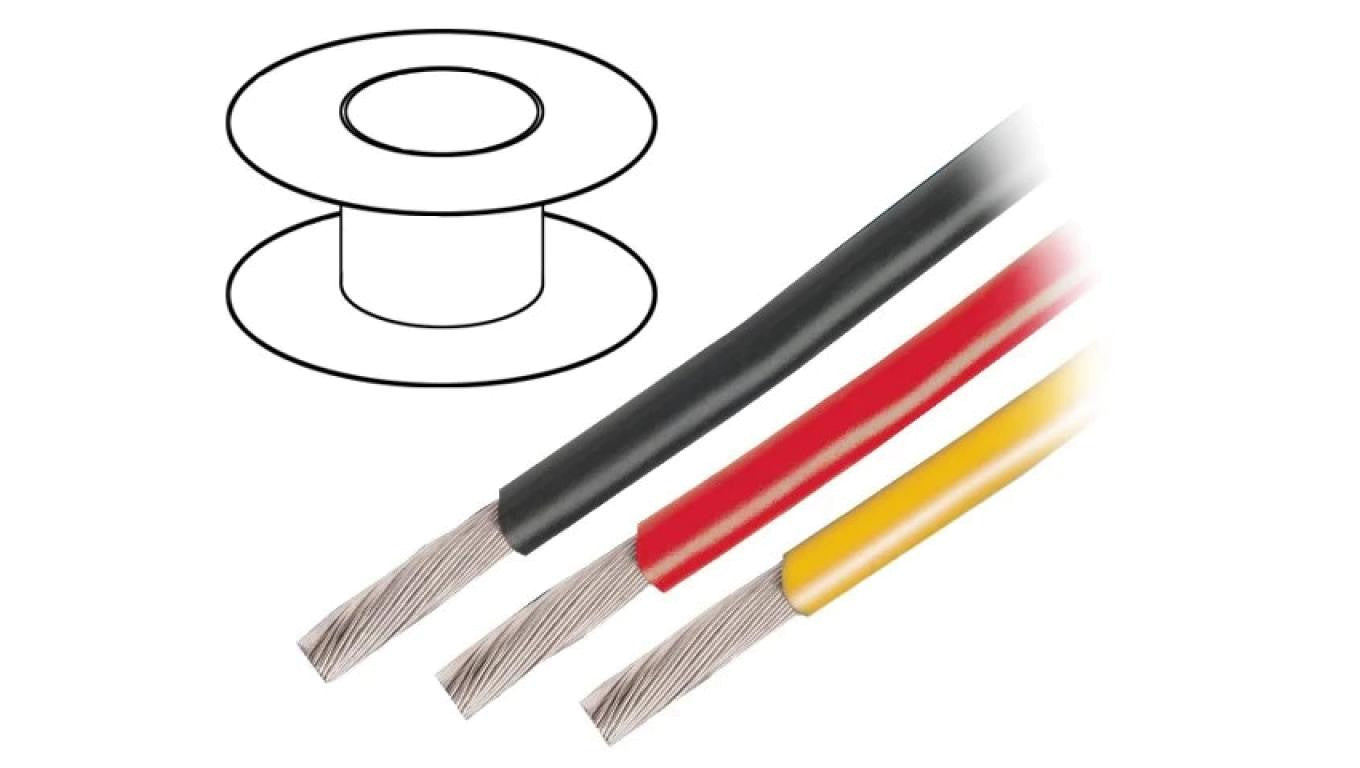 3053 GR005 Przewód na rolce o długości 30,5m linka Cu, 300V PVC zielony 20 AWG
