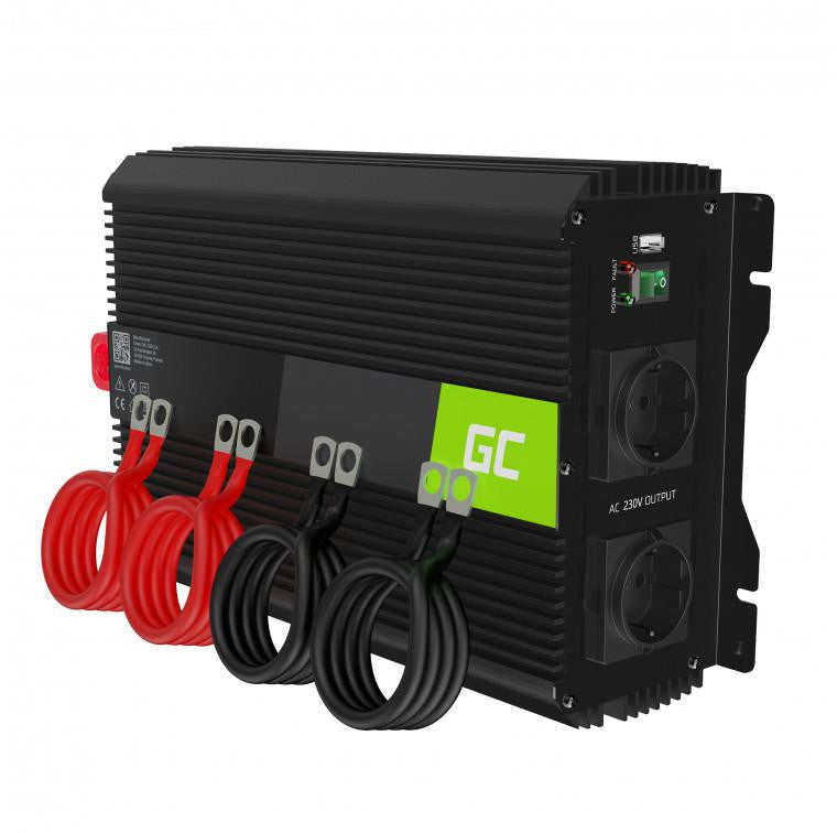 PRZETWORNICA NAPIĘCIA INWERTER Green Cell PRO 12V / 230V 2000W/4000W MODYFIKOWANA SINUSOID INVGC10